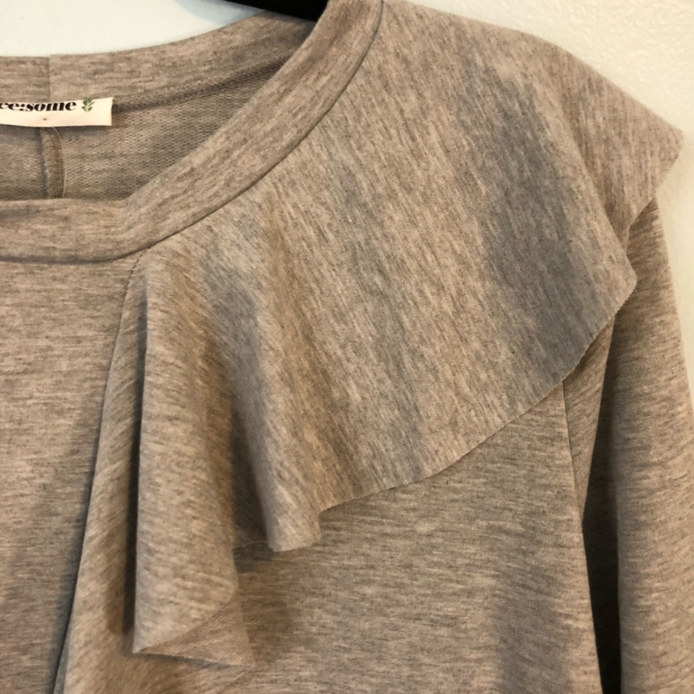 Knit Top with Ruffle - Picture 2 of 4
